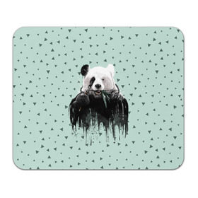 Коврик для мышки прямоугольный с принтом Панда-художник в Курске, натуральный каучук | размер 230 х 185 мм; запечатка лицевой стороны | Тематика изображения на принте: animal | art | artist | bear | beast | design | panda | style | арт | дизайн | животное | зверь | кисть | краски | медведь | панда | стиль | художник