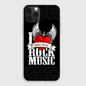 Чехол для iPhone 12 Pro Max с принтом Rock Rules в Курске, Силикон |  | rock | гитара | музыка | рок