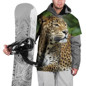 Накидка на куртку 3D с принтом Леопард в Курске, 100% полиэстер |  | Тематика изображения на принте: 
