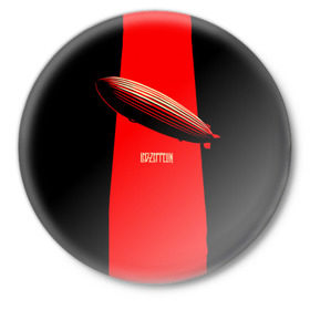 Значок с принтом Led Zeppelin в Курске,  металл | круглая форма, металлическая застежка в виде булавки | Тематика изображения на принте: led zeppelin