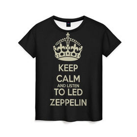 Женская футболка 3D с принтом Led Zeppelin в Курске, 100% полиэфир ( синтетическое хлопкоподобное полотно) | прямой крой, круглый вырез горловины, длина до линии бедер | led zeppelin