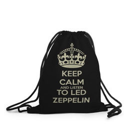 Рюкзак-мешок 3D с принтом Led Zeppelin в Курске, 100% полиэстер | плотность ткани — 200 г/м2, размер — 35 х 45 см; лямки — толстые шнурки, застежка на шнуровке, без карманов и подкладки | led zeppelin