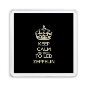 Магнит 55*55 с принтом Led Zeppelin в Курске, Пластик | Размер: 65*65 мм; Размер печати: 55*55 мм | led zeppelin