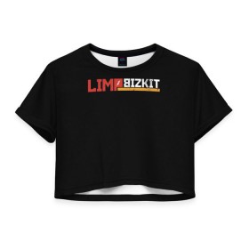 Женская футболка 3D укороченная с принтом Limp Bizkit в Курске, 100% полиэстер | круглая горловина, длина футболки до линии талии, рукава с отворотами | fred durst | limp bizkit | лим бискит | фред дерст