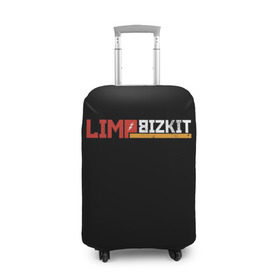 Чехол для чемодана 3D с принтом Limp Bizkit в Курске, 86% полиэфир, 14% спандекс | двустороннее нанесение принта, прорези для ручек и колес | fred durst | limp bizkit | лим бискит | фред дерст