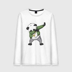Мужской лонгслив хлопок с принтом Panda dab в Курске, 100% хлопок |  | dab | dab n dance | panda dab | панда
