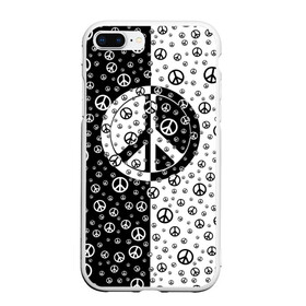 Чехол для iPhone 7Plus/8 Plus матовый с принтом Peace Symbol в Курске, Силикон | Область печати: задняя сторона чехла, без боковых панелей | love | peace | symbol | знак | любовь | мир | пацифик | пацифика | сигнал | символ | хиппи