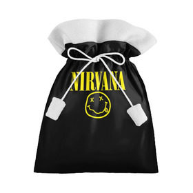 Подарочный 3D мешок с принтом Nirvana в Курске, 100% полиэстер | Размер: 29*39 см | curt | nirvana | кобейн | курт | нирвана