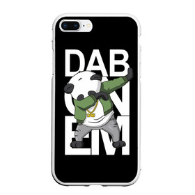 Чехол для iPhone 7Plus/8 Plus матовый с принтом Panda dab в Курске, Силикон | Область печати: задняя сторона чехла, без боковых панелей | dab | dab n dance | dab on em | panda dab | дэб