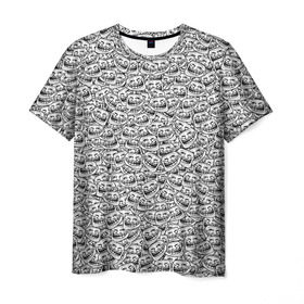 Мужская футболка 3D с принтом Мегатролль в Курске, 100% полиэфир | прямой крой, круглый вырез горловины, длина до линии бедер | face | troll | trollface | интернет | лицо | мем | тролль