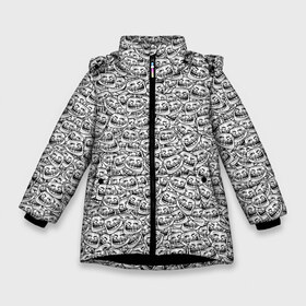 Зимняя куртка для девочек 3D с принтом Мегатролль в Курске, ткань верха — 100% полиэстер; подклад — 100% полиэстер, утеплитель — 100% полиэстер. | длина ниже бедра, удлиненная спинка, воротник стойка и отстегивающийся капюшон. Есть боковые карманы с листочкой на кнопках, утяжки по низу изделия и внутренний карман на молнии. 

Предусмотрены светоотражающий принт на спинке, радужный светоотражающий элемент на пуллере молнии и на резинке для утяжки. | Тематика изображения на принте: face | troll | trollface | интернет | лицо | мем | тролль