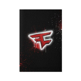 Обложка для паспорта матовая кожа с принтом cs:go - Faze clan (Black collection) в Курске, натуральная матовая кожа | размер 19,3 х 13,7 см; прозрачные пластиковые крепления | Тематика изображения на принте: black | clan | csgo | faze | ксго | фейз