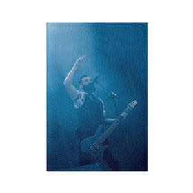 Обложка для паспорта матовая кожа с принтом Blue в Курске, натуральная матовая кожа | размер 19,3 х 13,7 см; прозрачные пластиковые крепления | Тематика изображения на принте: skillet