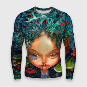 Мужской рашгард 3D с принтом Fantasy art в Курске,  |  | art | bright | bubbles | color | colors | face | fish | girl | painting | pattern | patterns | water | вода | девушка | искусство | картина | краски | лицо | орнамент | пузыри | рыбы | творчество | узоры | цвет | яркие