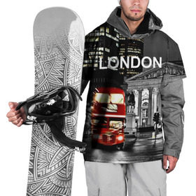 Накидка на куртку 3D с принтом Улицы Лондона в Курске, 100% полиэстер |  | bus | city | england | evening | lights | london | night | street | two storey | united kingdom | автобус | англия | великобритания | вечер | город | двухэтажный | лондон | ночь | огни | улица