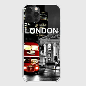 Чехол для iPhone 12 Pro с принтом Улицы Лондона в Курске, силикон | область печати: задняя сторона чехла, без боковых панелей | bus | city | england | evening | lights | london | night | street | two storey | united kingdom | автобус | англия | великобритания | вечер | город | двухэтажный | лондон | ночь | огни | улица