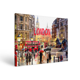 Холст прямоугольный с принтом Улицы Лондона в Курске, 100% ПВХ |  | england | london | united kingdom | англия | великобритания | город | лондон