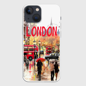Чехол для iPhone 13 mini с принтом Улицы Лондона в Курске,  |  | england | london | united kingdom | англия | великобритания | город | лондон