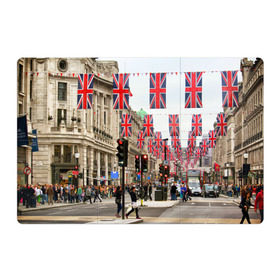 Магнитный плакат 3Х2 с принтом Улицы Лондона в Курске, Полимерный материал с магнитным слоем | 6 деталей размером 9*9 см | city | england | flags | london | moving | pedestrians | people | street | traffic lights | united kingdom | англия | великобритания | город | лондон | люди | переход | пешеходы | светофоры | улица | флаги
