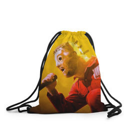 Рюкзак-мешок 3D с принтом Sing в Курске, 100% полиэстер | плотность ткани — 200 г/м2, размер — 35 х 45 см; лямки — толстые шнурки, застежка на шнуровке, без карманов и подкладки | slipknot | слипкнот