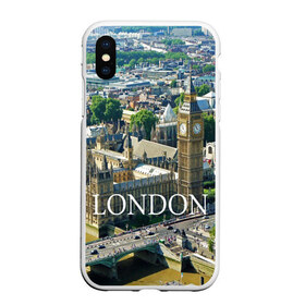 Чехол для iPhone XS Max матовый с принтом Улицы Лондона в Курске, Силикон | Область печати: задняя сторона чехла, без боковых панелей | city | england | london | united kingdom | англия | великобритания | город | лондон