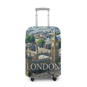 Чехол для чемодана 3D с принтом Улицы Лондона в Курске, 86% полиэфир, 14% спандекс | двустороннее нанесение принта, прорези для ручек и колес | city | england | london | united kingdom | англия | великобритания | город | лондон