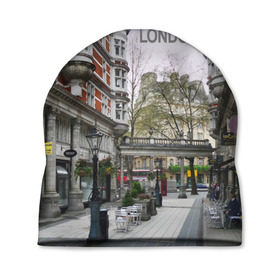 Шапка 3D с принтом Улицы Лондона в Курске, 100% полиэстер | универсальный размер, печать по всей поверхности изделия | boulevard | city | england | london | street | united kingdom | англия | бульвар | великобритания | город | лондон | улица