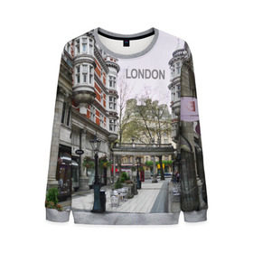 Мужской свитшот 3D с принтом Улицы Лондона в Курске, 100% полиэстер с мягким внутренним слоем | круглый вырез горловины, мягкая резинка на манжетах и поясе, свободная посадка по фигуре | Тематика изображения на принте: boulevard | city | england | london | street | united kingdom | англия | бульвар | великобритания | город | лондон | улица
