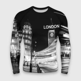 Мужской рашгард 3D с принтом Улицы Лондона в Курске,  |  | england | lights | london | night | street | united kingdom | англия | великобритания | лондон | ночь | огни | улица