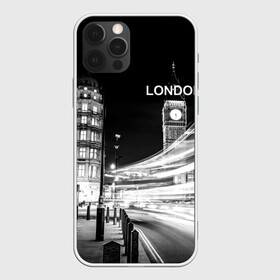 Чехол для iPhone 12 Pro с принтом Улицы Лондона в Курске, силикон | область печати: задняя сторона чехла, без боковых панелей | england | lights | london | night | street | united kingdom | англия | великобритания | лондон | ночь | огни | улица