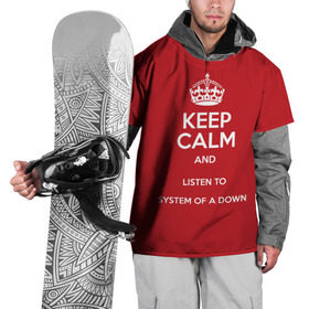 Накидка на куртку 3D с принтом Keep Calm SOAD в Курске, 100% полиэстер |  | soad | system of a down
