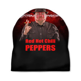 Шапка 3D с принтом Red Hot Chili Peppers в Курске, 100% полиэстер | универсальный размер, печать по всей поверхности изделия | звезда | красный | кумир | музыка | перец | рок | рок группа | хит