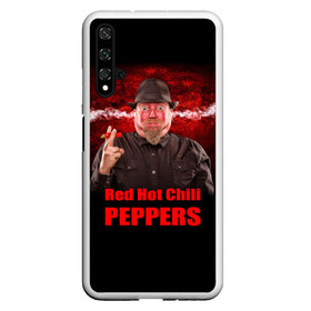 Чехол для Honor 20 с принтом Red Hot Chili Peppers в Курске, Силикон | Область печати: задняя сторона чехла, без боковых панелей | звезда | красный | кумир | музыка | перец | рок | рок группа | хит