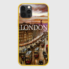 Чехол для iPhone 12 Pro с принтом Улицы Лондона в Курске, силикон | область печати: задняя сторона чехла, без боковых панелей | city | england | london | united kingdom | англия | великобритания | город | лондон | ночь | огни | улица
