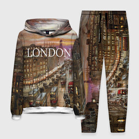 Мужской костюм 3D (с толстовкой) с принтом Улицы Лондона в Курске,  |  | Тематика изображения на принте: city | england | london | united kingdom | англия | великобритания | город | лондон | ночь | огни | улица