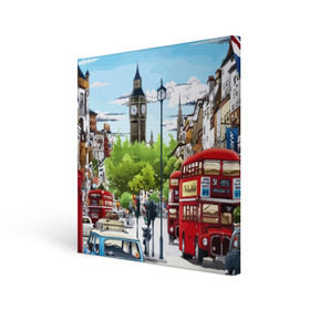 Холст квадратный с принтом Улицы Лондона в Курске, 100% ПВХ |  | Тематика изображения на принте: city | england | london | united kingdom | англия | великобритания | город | лондон