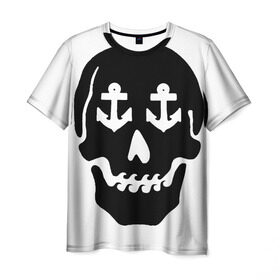 Мужская футболка 3D с принтом Речник в Курске, 100% полиэфир | прямой крой, круглый вырез горловины, длина до линии бедер | вмф | моряк | речник | флот