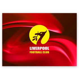 Поздравительная открытка с принтом Liverpool в Курске, 100% бумага | плотность бумаги 280 г/м2, матовая, на обратной стороне линовка и место для марки
 | Тематика изображения на принте: football | англия | ливерпуль | премьер лига | фанат | футбол | футболист