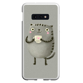 Чехол для Samsung S10E с принтом Cat Love Kill в Курске, Силикон | Область печати: задняя сторона чехла, без боковых панелей | animal | beast | cat | feline | kill | kitty | love | meow | взгляд | животное | зверь | кот | котенок | котик | кофе | кошка | любовь | мяу | чай
