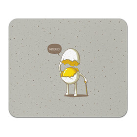 Коврик прямоугольный с принтом Яйцо приветствует в Курске, натуральный каучук | размер 230 х 185 мм; запечатка лицевой стороны | cook | eat | egg | food | funny | hello | smile | еда | кухня | повар | привет | прикол | смайл | улыбка | яйцо