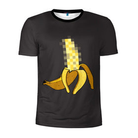 Мужская футболка 3D спортивная с принтом XXX Banana в Курске, 100% полиэстер с улучшенными характеристиками | приталенный силуэт, круглая горловина, широкие плечи, сужается к линии бедра | banana | erotic | food | fruit | funny | hipster | xxx | банан | еда | прикол | фрукт | хипстер