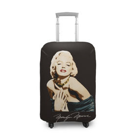 Чехол для чемодана 3D с принтом Мэрилин Монро в Курске, 86% полиэфир, 14% спандекс | двустороннее нанесение принта, прорези для ручек и колес | актриса | голливуд | джазе | кино | мерилин | монро | мэрилин | о.м.с.к. | погорячее