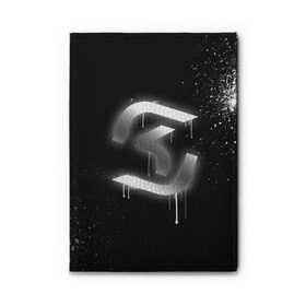 Обложка для автодокументов с принтом cs:go - SK Gaming (Black collection) в Курске, натуральная кожа |  размер 19,9*13 см; внутри 4 больших “конверта” для документов и один маленький отдел — туда идеально встанут права | Тематика изображения на принте: cs | csgo | sk | го | кс | ск