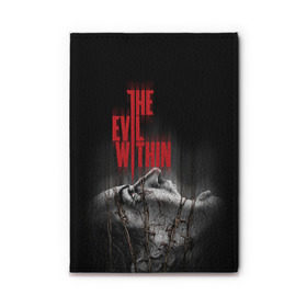 Обложка для автодокументов с принтом The Evil Within в Курске, натуральная кожа |  размер 19,9*13 см; внутри 4 больших “конверта” для документов и один маленький отдел — туда идеально встанут права | evil | horror | зло | ужас | хоррор