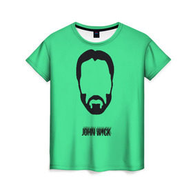 Женская футболка 3D с принтом John Wick в Курске, 100% полиэфир ( синтетическое хлопкоподобное полотно) | прямой крой, круглый вырез горловины, длина до линии бедер | john wick