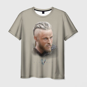 Мужская футболка 3D с принтом Викинги. Рангар в Курске, 100% полиэфир | прямой крой, круглый вырез горловины, длина до линии бедер | vikings | лодброк