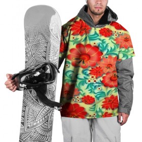 Накидка на куртку 3D с принтом Весенние цветочки в Курске, 100% полиэстер |  | паттерн | яркий