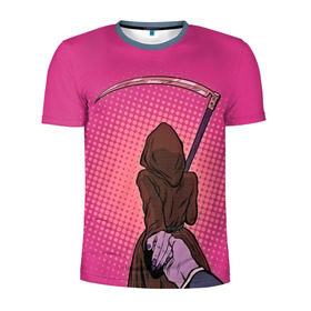 Мужская футболка 3D спортивная с принтом Follow the girl в Курске, 100% полиэстер с улучшенными характеристиками | приталенный силуэт, круглая горловина, широкие плечи, сужается к линии бедра | Тематика изображения на принте: иди за мной