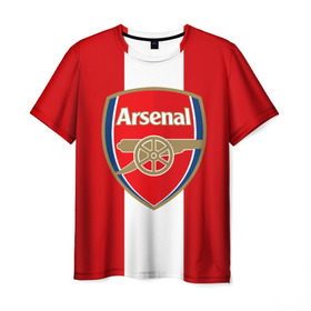 Мужская футболка 3D с принтом Арсенал в Курске, 100% полиэфир | прямой крой, круглый вырез горловины, длина до линии бедер | arsenal | ozil | sanchez | лондон | озил | санчес | футбол