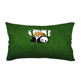 Подушка 3D антистресс с принтом Милая панда в Курске, наволочка — 100% полиэстер, наполнитель — вспененный полистирол | состоит из подушки и наволочки на молнии | большая | джунгли | енот | зайка | милая | панда | пушистая